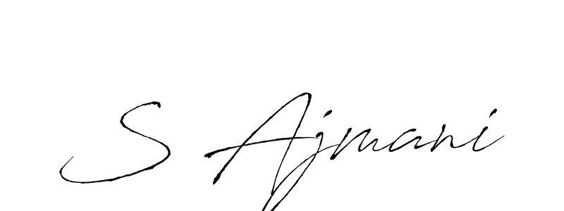 Best and Professional Signature Style for S Ajmani. Antro_Vectra Best Signature Style Collection. S Ajmani signature style 6 images and pictures png