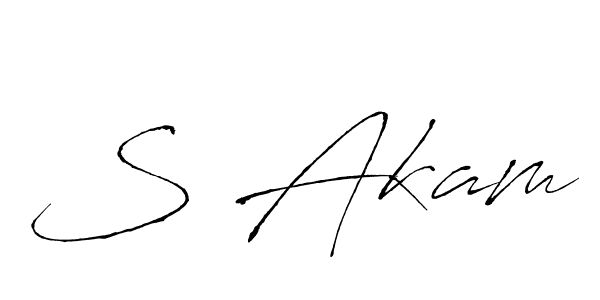 This is the best signature style for the S Akam name. Also you like these signature font (Antro_Vectra). Mix name signature. S Akam signature style 6 images and pictures png