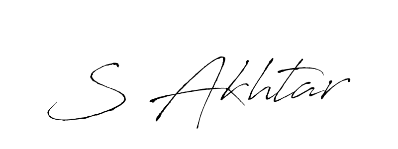 Use a signature maker to create a handwritten signature online. With this signature software, you can design (Antro_Vectra) your own signature for name S Akhtar. S Akhtar signature style 6 images and pictures png