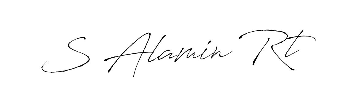 How to make S Alamin Rt signature? Antro_Vectra is a professional autograph style. Create handwritten signature for S Alamin Rt name. S Alamin Rt signature style 6 images and pictures png