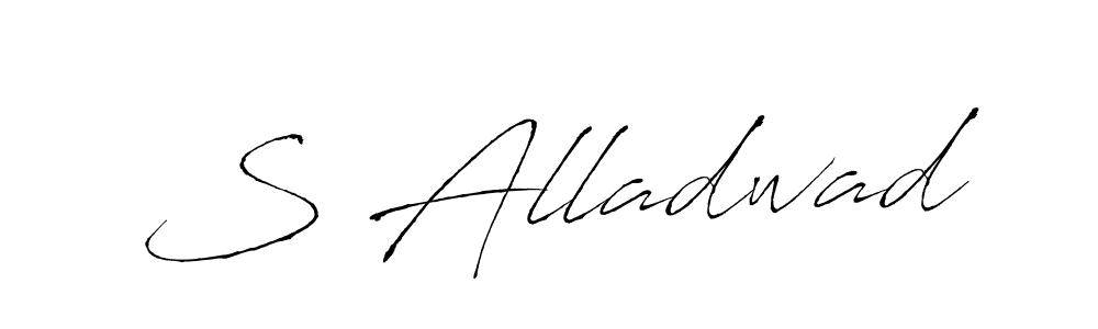 Also we have S Alladwad name is the best signature style. Create professional handwritten signature collection using Antro_Vectra autograph style. S Alladwad signature style 6 images and pictures png