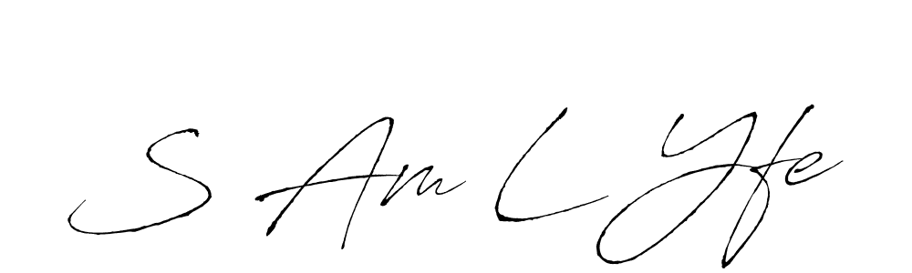 How to Draw S Am L Yfe signature style? Antro_Vectra is a latest design signature styles for name S Am L Yfe. S Am L Yfe signature style 6 images and pictures png