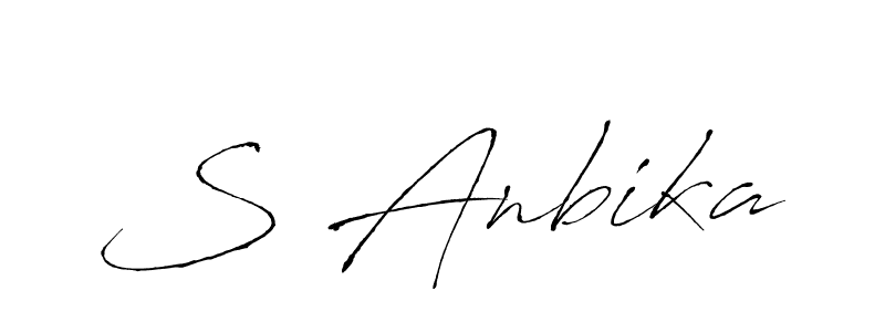 Similarly Antro_Vectra is the best handwritten signature design. Signature creator online .You can use it as an online autograph creator for name S Anbika. S Anbika signature style 6 images and pictures png