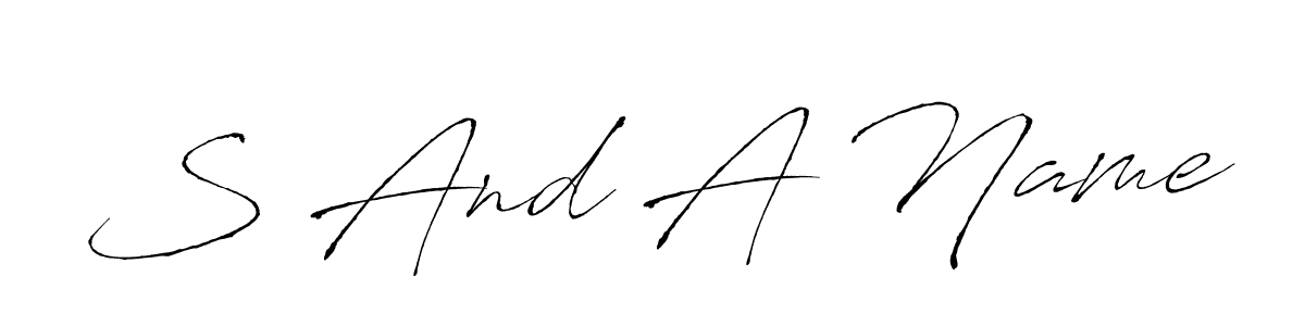 Also You can easily find your signature by using the search form. We will create S And A Name name handwritten signature images for you free of cost using Antro_Vectra sign style. S And A Name signature style 6 images and pictures png