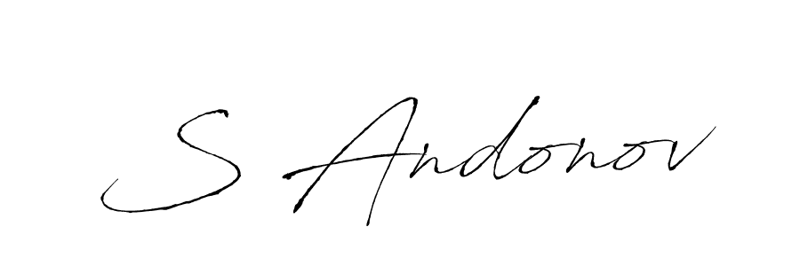 Create a beautiful signature design for name S Andonov. With this signature (Antro_Vectra) fonts, you can make a handwritten signature for free. S Andonov signature style 6 images and pictures png