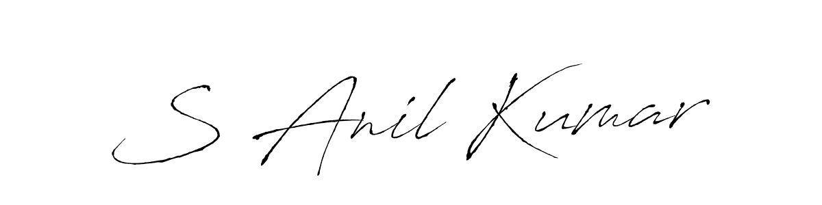 Design your own signature with our free online signature maker. With this signature software, you can create a handwritten (Antro_Vectra) signature for name S Anil Kumar. S Anil Kumar signature style 6 images and pictures png