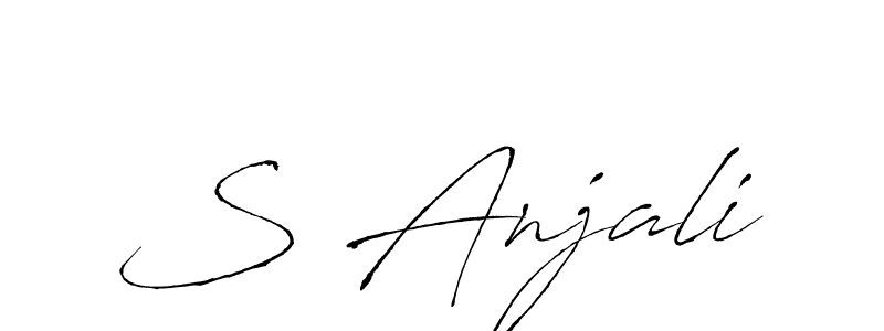 Antro_Vectra is a professional signature style that is perfect for those who want to add a touch of class to their signature. It is also a great choice for those who want to make their signature more unique. Get S Anjali name to fancy signature for free. S Anjali signature style 6 images and pictures png