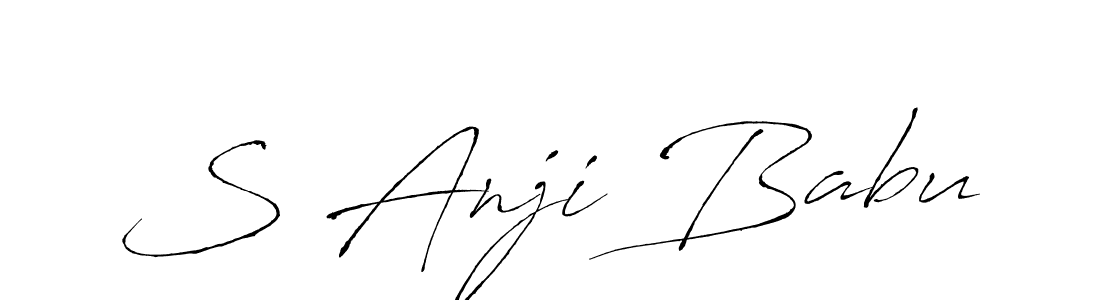 Similarly Antro_Vectra is the best handwritten signature design. Signature creator online .You can use it as an online autograph creator for name S Anji Babu. S Anji Babu signature style 6 images and pictures png