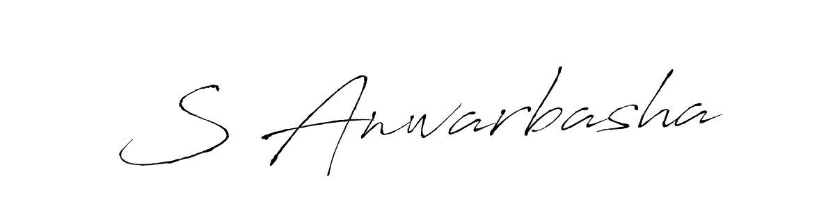 Antro_Vectra is a professional signature style that is perfect for those who want to add a touch of class to their signature. It is also a great choice for those who want to make their signature more unique. Get S Anwarbasha name to fancy signature for free. S Anwarbasha signature style 6 images and pictures png