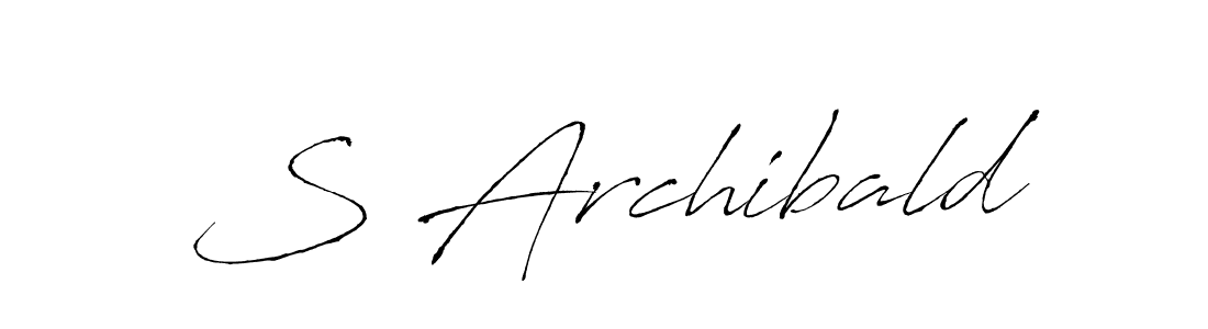 Use a signature maker to create a handwritten signature online. With this signature software, you can design (Antro_Vectra) your own signature for name S Archibald. S Archibald signature style 6 images and pictures png