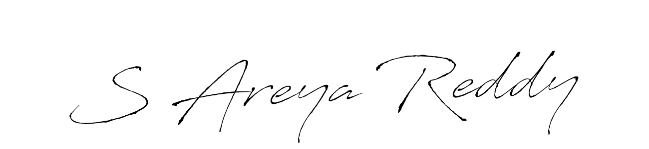 Make a beautiful signature design for name S Areya Reddy. With this signature (Antro_Vectra) style, you can create a handwritten signature for free. S Areya Reddy signature style 6 images and pictures png