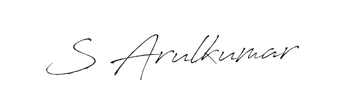 The best way (Antro_Vectra) to make a short signature is to pick only two or three words in your name. The name S Arulkumar include a total of six letters. For converting this name. S Arulkumar signature style 6 images and pictures png