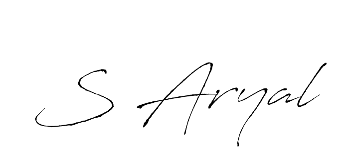 Similarly Antro_Vectra is the best handwritten signature design. Signature creator online .You can use it as an online autograph creator for name S Aryal. S Aryal signature style 6 images and pictures png