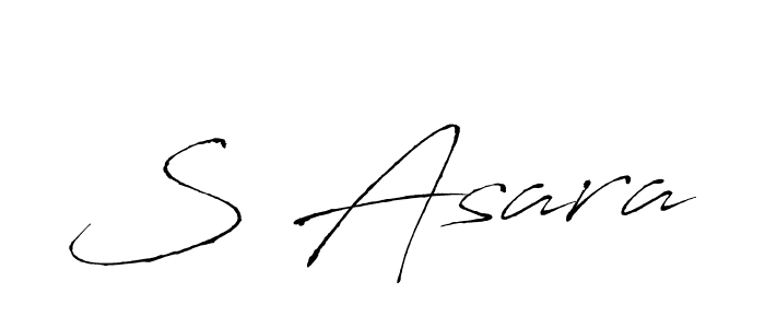 Make a beautiful signature design for name S Asara. With this signature (Antro_Vectra) style, you can create a handwritten signature for free. S Asara signature style 6 images and pictures png
