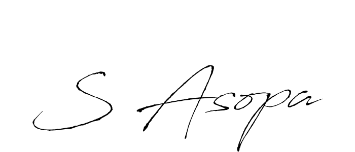 S Asopa stylish signature style. Best Handwritten Sign (Antro_Vectra) for my name. Handwritten Signature Collection Ideas for my name S Asopa. S Asopa signature style 6 images and pictures png