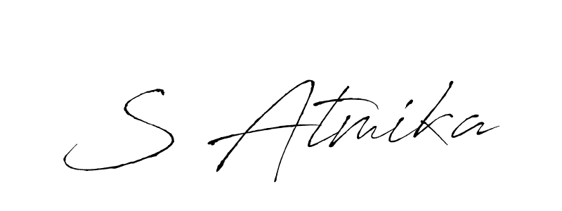 Similarly Antro_Vectra is the best handwritten signature design. Signature creator online .You can use it as an online autograph creator for name S Atmika. S Atmika signature style 6 images and pictures png