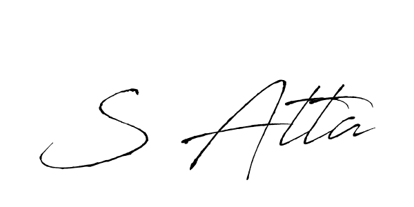 Best and Professional Signature Style for S Atta. Antro_Vectra Best Signature Style Collection. S Atta signature style 6 images and pictures png