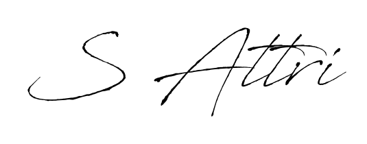 How to make S Attri name signature. Use Antro_Vectra style for creating short signs online. This is the latest handwritten sign. S Attri signature style 6 images and pictures png