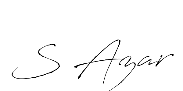 Also we have S Azar name is the best signature style. Create professional handwritten signature collection using Antro_Vectra autograph style. S Azar signature style 6 images and pictures png