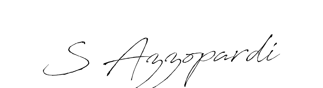 How to make S Azzopardi signature? Antro_Vectra is a professional autograph style. Create handwritten signature for S Azzopardi name. S Azzopardi signature style 6 images and pictures png