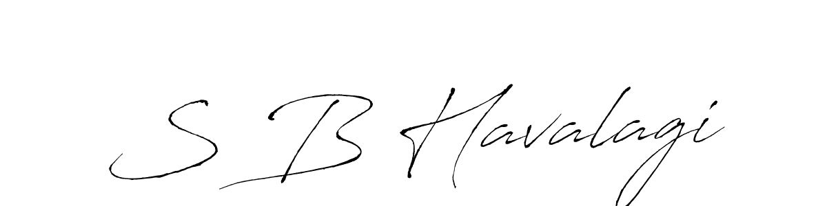 Antro_Vectra is a professional signature style that is perfect for those who want to add a touch of class to their signature. It is also a great choice for those who want to make their signature more unique. Get S B Havalagi name to fancy signature for free. S B Havalagi signature style 6 images and pictures png