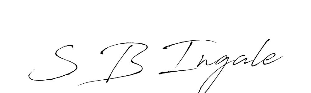 You should practise on your own different ways (Antro_Vectra) to write your name (S B Ingale) in signature. don't let someone else do it for you. S B Ingale signature style 6 images and pictures png