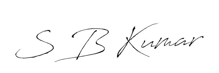 Use a signature maker to create a handwritten signature online. With this signature software, you can design (Antro_Vectra) your own signature for name S B Kumar. S B Kumar signature style 6 images and pictures png