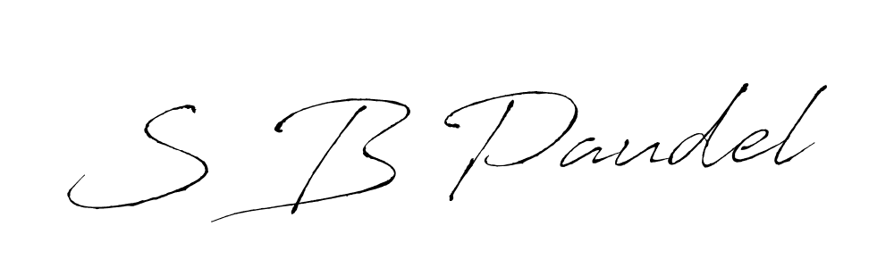 Make a beautiful signature design for name S B Paudel. Use this online signature maker to create a handwritten signature for free. S B Paudel signature style 6 images and pictures png