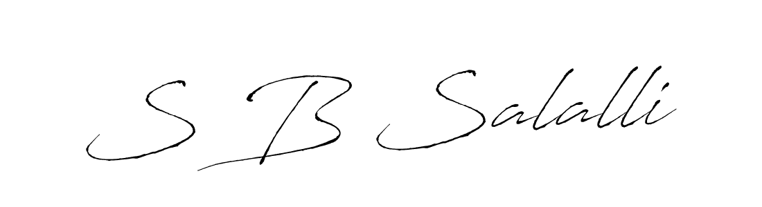 Use a signature maker to create a handwritten signature online. With this signature software, you can design (Antro_Vectra) your own signature for name S B Salalli. S B Salalli signature style 6 images and pictures png