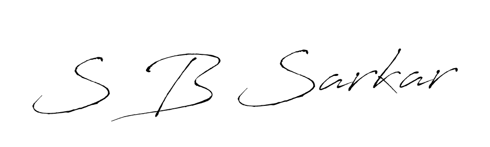Design your own signature with our free online signature maker. With this signature software, you can create a handwritten (Antro_Vectra) signature for name S B Sarkar. S B Sarkar signature style 6 images and pictures png