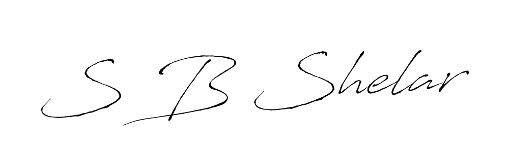 S B Shelar stylish signature style. Best Handwritten Sign (Antro_Vectra) for my name. Handwritten Signature Collection Ideas for my name S B Shelar. S B Shelar signature style 6 images and pictures png