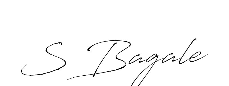 Create a beautiful signature design for name S Bagale. With this signature (Antro_Vectra) fonts, you can make a handwritten signature for free. S Bagale signature style 6 images and pictures png