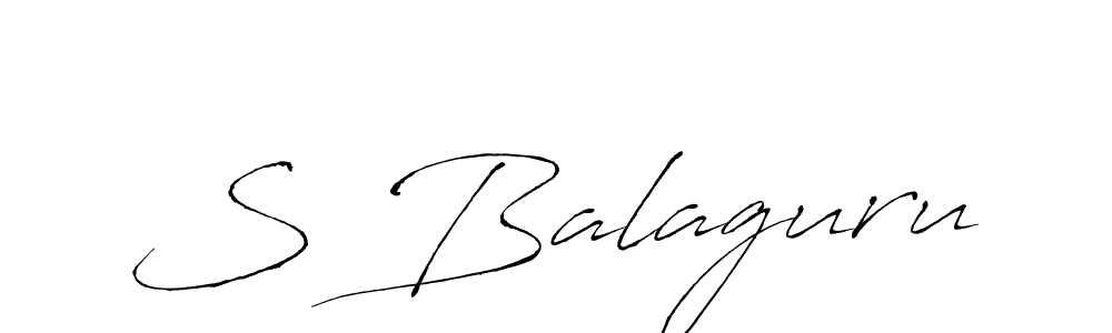 Create a beautiful signature design for name S Balaguru. With this signature (Antro_Vectra) fonts, you can make a handwritten signature for free. S Balaguru signature style 6 images and pictures png