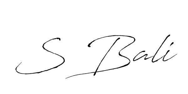 S Bali stylish signature style. Best Handwritten Sign (Antro_Vectra) for my name. Handwritten Signature Collection Ideas for my name S Bali. S Bali signature style 6 images and pictures png