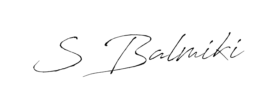 You should practise on your own different ways (Antro_Vectra) to write your name (S Balmiki) in signature. don't let someone else do it for you. S Balmiki signature style 6 images and pictures png