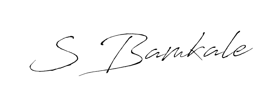 if you are searching for the best signature style for your name S Bamkale. so please give up your signature search. here we have designed multiple signature styles  using Antro_Vectra. S Bamkale signature style 6 images and pictures png