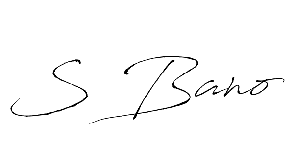 Once you've used our free online signature maker to create your best signature Antro_Vectra style, it's time to enjoy all of the benefits that S Bano name signing documents. S Bano signature style 6 images and pictures png