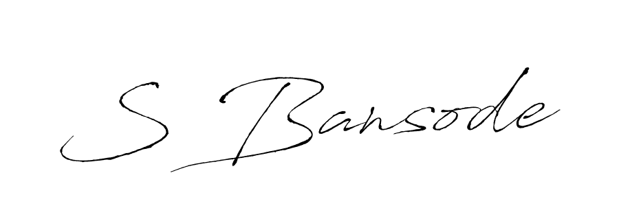 The best way (Antro_Vectra) to make a short signature is to pick only two or three words in your name. The name S Bansode include a total of six letters. For converting this name. S Bansode signature style 6 images and pictures png