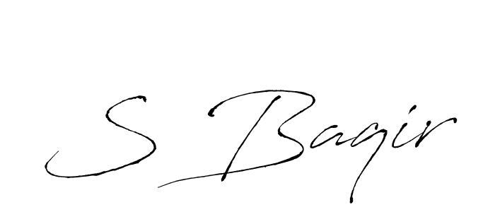 Also You can easily find your signature by using the search form. We will create S Baqir name handwritten signature images for you free of cost using Antro_Vectra sign style. S Baqir signature style 6 images and pictures png
