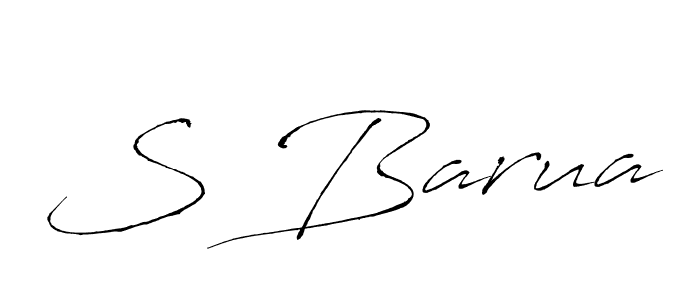 You should practise on your own different ways (Antro_Vectra) to write your name (S Barua) in signature. don't let someone else do it for you. S Barua signature style 6 images and pictures png