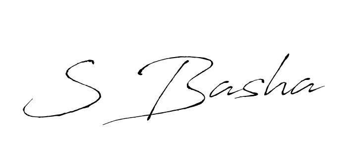 Also we have S Basha name is the best signature style. Create professional handwritten signature collection using Antro_Vectra autograph style. S Basha signature style 6 images and pictures png