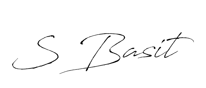 It looks lik you need a new signature style for name S Basit. Design unique handwritten (Antro_Vectra) signature with our free signature maker in just a few clicks. S Basit signature style 6 images and pictures png