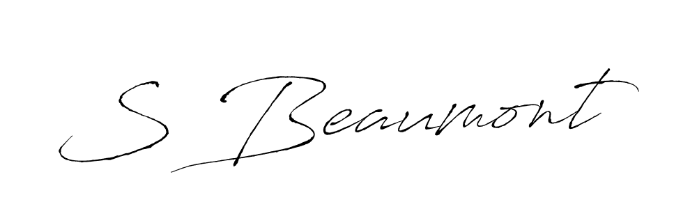 How to make S Beaumont name signature. Use Antro_Vectra style for creating short signs online. This is the latest handwritten sign. S Beaumont signature style 6 images and pictures png