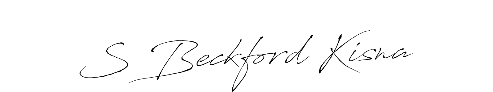 Also we have S Beckford Kisna name is the best signature style. Create professional handwritten signature collection using Antro_Vectra autograph style. S Beckford Kisna signature style 6 images and pictures png