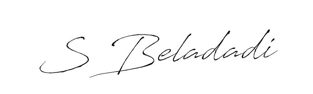 S Beladadi stylish signature style. Best Handwritten Sign (Antro_Vectra) for my name. Handwritten Signature Collection Ideas for my name S Beladadi. S Beladadi signature style 6 images and pictures png