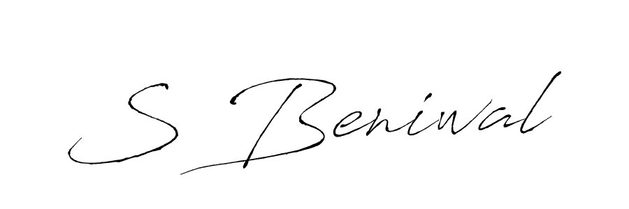 Also You can easily find your signature by using the search form. We will create S Beniwal name handwritten signature images for you free of cost using Antro_Vectra sign style. S Beniwal signature style 6 images and pictures png