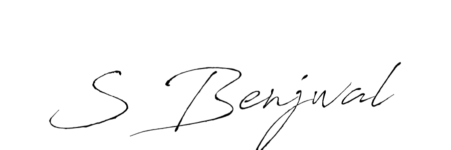 Also You can easily find your signature by using the search form. We will create S Benjwal name handwritten signature images for you free of cost using Antro_Vectra sign style. S Benjwal signature style 6 images and pictures png