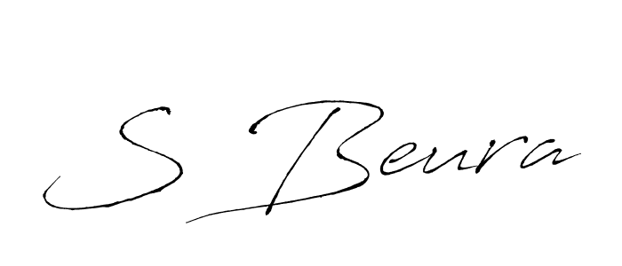 Design your own signature with our free online signature maker. With this signature software, you can create a handwritten (Antro_Vectra) signature for name S Beura. S Beura signature style 6 images and pictures png