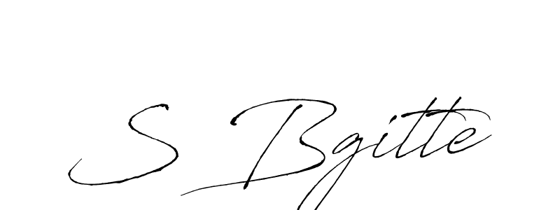 Make a beautiful signature design for name S Bgitte. With this signature (Antro_Vectra) style, you can create a handwritten signature for free. S Bgitte signature style 6 images and pictures png