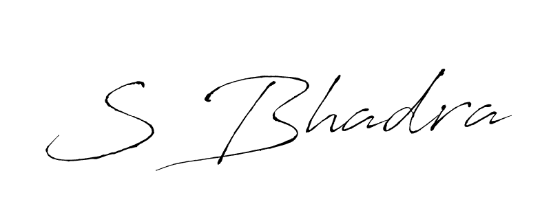 S Bhadra stylish signature style. Best Handwritten Sign (Antro_Vectra) for my name. Handwritten Signature Collection Ideas for my name S Bhadra. S Bhadra signature style 6 images and pictures png